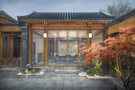 正房，又稱“堂屋”或“正廳”，是四合院中地位最為尊貴的建筑